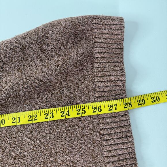 J. Jill Sweater Womens 2X Brown Heather V-Neck Tunic Oversized Pullover Knit - Picture 9 of 10